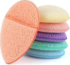 6Pcs Facial Sponges Set, Cleansing Puff, Colorful Facial Sponges for Face Wash, Reusable Makeup Remover Exfoliating Pads for Daily Cleansing 6Pcs Facial Sponges Set, Cleansing Puff, Colorful Facial Sponges for Face Wash, Reusable Makeup Remover Exfoliating Pads for Daily Cleansing