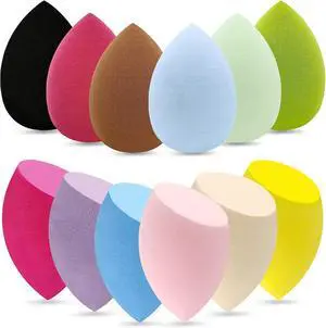 12 Pieces Professional Makeup Sponge Set,Latex Free Flawless Soft Setting Face Puffs,Multicolor Beauty Sponge Blender Cosmetic Applicator for Powder,Liquid,Facial Makeup Tools 12 Pieces Professional Makeup Sponge Set,Latex Free Flawless Soft Setting Face Puffs,Multicolor Beauty Sponge Blender Cosmetic Applicator for Powder,Liquid,Facial Makeup Tools