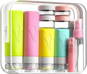 INSFIT 17 Pack Travel Bottles for Toiletries, TSA Approved 3oz 2oz Travel Size Toiletries, BPA Free Leak Proof Squeezable Silicone Tubes Travel Essentials for Shampoo Conditioner Lotion Soap INSFIT 17 Pack Travel Bottles for Toiletries, TSA Approved 3oz 2oz Travel Size Toiletries, BPA Free Leak Proof Squeezable Silicone Tubes Travel Essentials for Shampoo Conditioner Lotion Soap