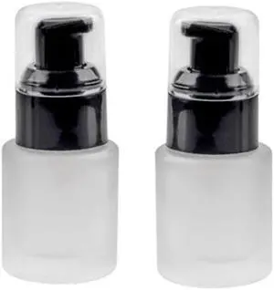 30ml 1OZ Frosted Glass Pump Bottles With Press Pump, Travel Size Refillable Empty Liquid Foundation Container Dispenser Storage Bottles for Cosmetic Lotion Essence Emulsion Sample (2 Pack) 30ml 1OZ Frosted Glass Pump Bottles With Press Pump, Travel Size Refillable Empty Liquid Foundation Container Dispenser Storage Bottles for Cosmetic Lotion Essence Emulsion Sample (2 Pack)