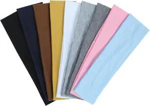 9Pcs Headbands for Women Non Slip, Soft Elastic Hair Bands for Women's Hair | Cotton Cloth Stretchy Sweat Bands, Fashion Headband for Sports, Makeup, Running, Yoga, Workout (9Colors-A) 9Pcs Headbands for Women Non Slip, Soft Elastic Hair Bands for Women's Hair | Cotton Cloth Stretchy Sweat Bands, Fashion Headband for Sports, Makeup, Running, Yoga, Workout (9Colors-A)
