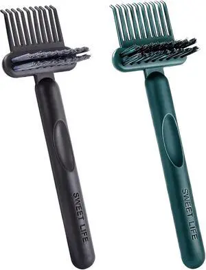 2 Pack Hair Brush Cleaning Tool, 2-in-1 Cleaner Tool, Portable Cleaning Tool Set for Brush Comb Keyboard, Remover Rake for Removing Hair Dust, Home and Salon Use(Black&Green) 2 Pack Hair Brush Cleaning Tool, 2-in-1 Cleaner Tool, Portable Cleaning Tool Set for Brush Comb Keyboard, Remover Rake for Removing Hair Dust, Home and Salon Use(Black&Green)