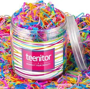 Teenitor 2000Pcs Elastic Hair Ties Toddler, Elastic Rubber Bands Baby Hair Ties, Multi Color Hair Ties for Little Girls Elastic Small Rubber Bands for Kids Baby Girls Toddler Elastic Ties Colorful Teenitor 2000Pcs Elastic Hair Ties Toddler, Elastic Rubber Bands Baby Hair Ties, Multi Color Hair Ties for Little Girls Elastic Small Rubber Bands for Kids Baby Girls Toddler Elastic Ties Colorful
