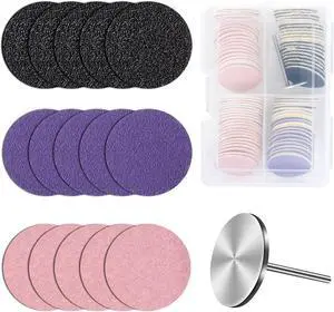 MelodySusie 80Pcs Replacement Sandpaper Discs with 25mm Metal Drill Bit | 80 Coarse 150 Medium 240 Extreme Fine Grit, Electric Foot File Callus Remover Tool, Professional Nail Polishing Craft MelodySusie 80Pcs Replacement Sandpaper Discs with 25mm Metal Drill Bit | 80 Coarse 150 Medium 240 Extreme Fine Grit, Electric Foot File Callus Remover Tool, Professional Nail Polishing Craft
