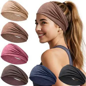 6 Pack Headbands for Women - Wide Hair Bands for Sports & Daily Use | Non Slip Sweat Head Bands, Soft Stretchy Head Wraps & Hair Accessories for Yoga, Workout, Gym, Washing Face, Makeup, Fashion 6 Pack Headbands for Women - Wide Hair Bands for Sports & Daily Use | Non Slip Sweat Head Bands, Soft Stretchy Head Wraps & Hair Accessories for Yoga, Workout, Gym, Washing Face, Makeup, Fashion