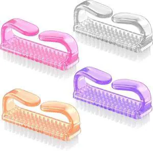 Larbois Handle Grip Nail Brush, Nail Brushes Hand Fingernail Brush Cleaner Scrubbing Kit Pedicure for Toes and Nails Men Women (4 Pack) Larbois Handle Grip Nail Brush, Nail Brushes Hand Fingernail Brush Cleaner Scrubbing Kit Pedicure for Toes and Nails Men Women (4 Pack)
