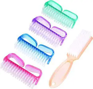 Handle Grip Nail Brush, Hand Fingernail Scrub Cleaning Brushes for Toes and Nails Cleaner, Pedicure Scrubbing tool kit for Men and Women 5 Pack (Multicolor) Handle Grip Nail Brush, Hand Fingernail Scrub Cleaning Brushes for Toes and Nails Cleaner, Pedicure Scrubbing tool kit for Men and Women 5 Pack (Multicolor)