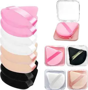 8 Pieces Triangle Powder Puff with 4 Travel Cases, Triangle Makeup Puff, Reusable Velour Makeup Sponge Blending Puff for Loose Powder and Foundation, Beauty Makeup Tools (4 colors) 8 Pieces Triangle Powder Puff with 4 Travel Cases, Triangle Makeup Puff, Reusable Velour Makeup Sponge Blending Puff for Loose Powder and Foundation, Beauty Makeup Tools (4 colors)