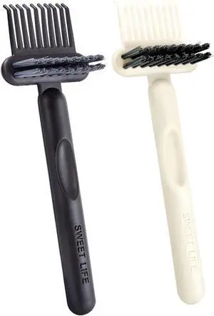 2 Pack Hair Brush Cleaning Tool, 2-in-1 Cleaner Tool, Portable Cleaning Tool Set for Brush Comb Keyboard, Remover Rake for Removing Hair Dust, Home and Salon Use(Black&White) 2 Pack Hair Brush Cleaning Tool, 2-in-1 Cleaner Tool, Portable Cleaning Tool Set for Brush Comb Keyboard, Remover Rake for Removing Hair Dust, Home and Salon Use(Black&White)