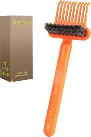 Hair Brush Comb Cleaning Tool Comb,2-in-1 Hair Brush Cleaner Tool, Portable Remover Rake for Removing Hair Dust, Home and Salon Use (Orange) Hair Brush Comb Cleaning Tool Comb,2-in-1 Hair Brush Cleaner Tool, Portable Remover Rake for Removing Hair Dust, Home and Salon Use (Orange)