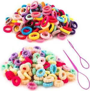 360pcs Toddler Hair Ties, No Damage Cotton Elastics for Baby & Kids | Soft Cotton | Ponytails Holders & Braids | Seamless Design | Fine & Thin Hair | Hair Bands for Little Girls | Assorted Colors 360pcs Toddler Hair Ties, No Damage Cotton Elastics for Baby & Kids | Soft Cotton | Ponytails Holders & Braids | Seamless Design | Fine & Thin Hair | Hair Bands for Little Girls | Assorted Colors