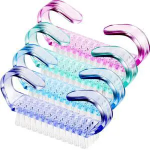 4 Pieces Handle Nail Brush Nail Hand Scrubbing Cleaning Brush (Small, Multicolor) 4 Pieces Handle Nail Brush Nail Hand Scrubbing Cleaning Brush (Small, Multicolor)