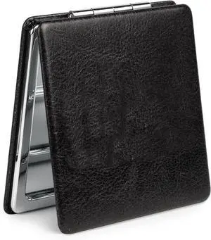 Compact Mirror, 1x/2x Magnifying Foldable Cosmetic Mirror, Portable Travel Mirror for Pocket and Purses, Singer Merch Compact Mirror for Fans (Black) Compact Mirror, 1x/2x Magnifying Foldable Cosmetic Mirror, Portable Travel Mirror for Pocket and Purses, Singer Merch Compact Mirror for Fans (Black)