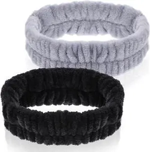 Ouligay 2PCS Face Washing Headband Spa Headbands for Skincare Hair Band Soft Facial Makeup Headband for Shower Mask Yoga Sports Exercise Gift for Women and Teens Ouligay 2PCS Face Washing Headband Spa Headbands for Skincare Hair Band Soft Facial Makeup Headband for Shower Mask Yoga Sports Exercise Gift for Women and Teens