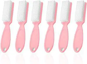SQULIGT 6Pcs Nail Brush for Cleaning Fingernails, Handle Grip Cleaning Brush for Nail and Toenail, Nail Dust Brush Manicure Pedicure Tools Scrubbing Brush Women Men Home Salon(Pink) SQULIGT 6Pcs Nail Brush for Cleaning Fingernails, Handle Grip Cleaning Brush for Nail and Toenail, Nail Dust Brush Manicure Pedicure Tools Scrubbing Brush Women Men Home Salon(Pink)