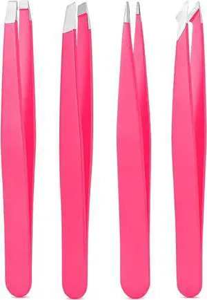 Derlaier 4Pcs Steel Tweezers Set, Eyebrow Blackhead Ingrown Hair Tool | Rust-Proof 4Pcs Multi-Tip Tweezers for Eyebrows, Blackheads & Ingrown Hairs, Daily Unisex Facial Grooming Derlaier 4Pcs Steel Tweezers Set, Eyebrow Blackhead Ingrown Hair Tool | Rust-Proof 4Pcs Multi-Tip Tweezers for Eyebrows, Blackheads & Ingrown Hairs, Daily Unisex Facial Grooming