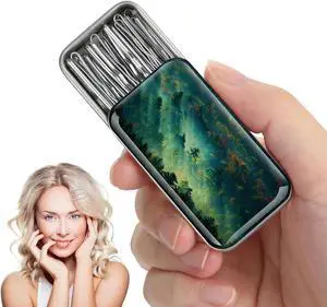Silver bobby pins, suitable for white hair, with storage case, suitable for all hair types (Silver-10) Silver bobby pins, suitable for white hair, with storage case, suitable for all hair types (Silver-10)