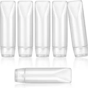 6 Pcs 1 oz Travel Bottles Empty Refillable Toothpaste Tubes Leak Proof Empty Squeeze Tubes Travel Toothpaste Container for Toiletries BPA Free Refillable Tube Squeeze Bottle PE Travel-Size Bottles 6 Pcs 1 oz Travel Bottles Empty Refillable Toothpaste Tubes Leak Proof Empty Squeeze Tubes Travel Toothpaste Container for Toiletries BPA Free Refillable Tube Squeeze Bottle PE Travel-Size Bottles