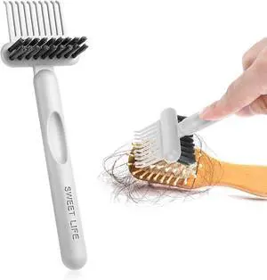 Brush Cleaning Tool 2-In-1 Comb Cleaner Effective Hairbrush Cleaner Small and Portable Suitable for Travel,Good Comb Brush for WomenGrey Brush Cleaning Tool 2-In-1 Comb Cleaner Effective Hairbrush Cleaner Small and Portable Suitable for Travel,Good Comb Brush for WomenGrey