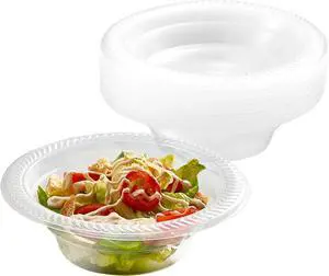 PLASTICPRO 40 Pack Clear Plastic Soup Bowls 12 oz Bulk Pack Durable Disposable Plastic Bowls for Parties Events BBQ PLASTICPRO 40 Pack Clear Plastic Soup Bowls 12 oz Bulk Pack Durable Disposable Plastic Bowls for Parties Events BBQ