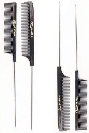 Krest Pintail Combs Weaving Foiling Fine Tooth Rattail Hair (Premium - 2 Count (Pack of 2)) Krest Pintail Combs Weaving Foiling Fine Tooth Rattail Hair (Premium - 2 Count (Pack of 2))