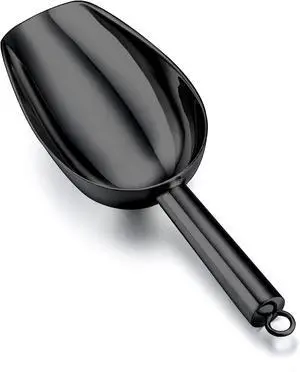 TeamFar 5oz Ice Scoop, Small Stainless Steel Food Scoop Metal Ice Scooper | for Kitchen Bar Party Wedding, Heavy Duty & Sturdy, Easy Storage & Versatile, Mirror Finish & Smooth Edge, Black TeamFar 5oz Ice Scoop, Small Stainless Steel Food Scoop Metal Ice Scooper | for Kitchen Bar Party Wedding, Heavy Duty & Sturdy, Easy Storage & Versatile, Mirror Finish & Smooth Edge, Black