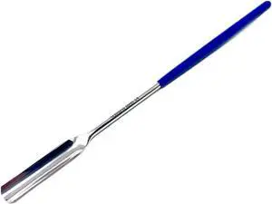 Stainless Steel Micro Lab Scoop Half Rounded Spoon Spatula Sampler with Vinyl Handle (9") Stainless Steel Micro Lab Scoop Half Rounded Spoon Spatula Sampler with Vinyl Handle (9")