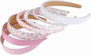 Ooosonlu Fashion Headbands Set - Girls & Women Pearl Hairbands, Non-slip, Different Patterns Ooosonlu Fashion Headbands Set - Girls & Women Pearl Hairbands, Non-slip, Different Patterns