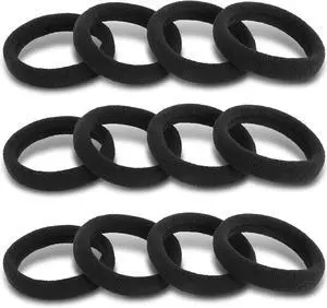 120PCS Black Hair Ties for Women Girls, Elastic Hair Bands Ponytail Holders | DWKFEOQ Soft Cotton Seamless Hair Tie for Women or Men, No Damage for Thick Hair, 1.8 Inch in Diameter 120PCS Black Hair Ties for Women Girls, Elastic Hair Bands Ponytail Holders | DWKFEOQ Soft Cotton Seamless Hair Tie for Women or Men, No Damage for Thick Hair, 1.8 Inch in Diameter