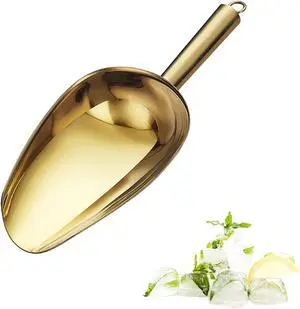 6 oz Gold Ice Scoop, Stainless Steel Food & Candy | Ice bucket, popcorn, flour, candy, coffee beans, buffet, bar, kitchen, wedding, durable 18/8 stainless steel 6 oz Gold Ice Scoop, Stainless Steel Food & Candy | Ice bucket, popcorn, flour, candy, coffee beans, buffet, bar, kitchen, wedding, durable 18/8 stainless steel