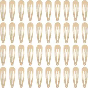 PIDOUDOU 40 Counts Colorful Metal Snap Hair Clips 2 Inch Barrettes for Women Accessories (taupe) PIDOUDOU 40 Counts Colorful Metal Snap Hair Clips 2 Inch Barrettes for Women Accessories (taupe)