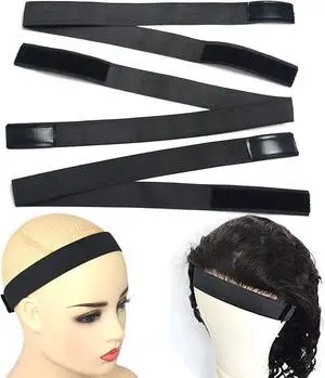 3 Pcs Elastic Wig Band for Melting Lace Wig Edge Bands | No Slip Adjustable Length Velcro Fastener Soft and Breathable Wig Securing Accessories 3 Pcs Elastic Wig Band for Melting Lace Wig Edge Bands | No Slip Adjustable Length Velcro Fastener Soft and Breathable Wig Securing Accessories