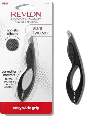 Revlon Comfort + Control Tweezer, 1 Count | Easy to use eyebrow tweezers with a wide comfort grip for precise, controlled hair removal. Revlon Comfort + Control Tweezer, 1 Count | Easy to use eyebrow tweezers with a wide comfort grip for precise, controlled hair removal.