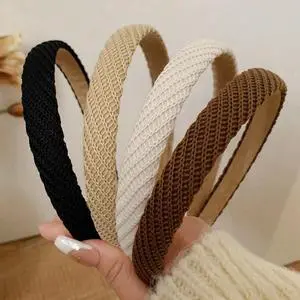 AIBFRID Headbands for Women Thin Knitted Hairbands Fashion Non Slip Headband for Women's Hair Cute Solid Colors Hair Accessories 4 PCS AIBFRID Headbands for Women Thin Knitted Hairbands Fashion Non Slip Headband for Women's Hair Cute Solid Colors Hair Accessories 4 PCS