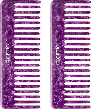 2Pcs Large Bright Violet Wide Tooth Comb for Women, Men, and Kids - Handmade, for Curly Hair. Long and Short Hair Detangler Comb for Wet and Dry Use. Professional Hair Cutting Comb - 6.29 Inches 2Pcs Large Bright Violet Wide Tooth Comb for Women, Men, and Kids - Handmade, for Curly Hair. Long and Short Hair Detangler Comb for Wet and Dry Use. Professional Hair Cutting Comb - 6.29 Inches
