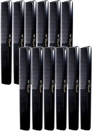 Krest Combs Cleopatra 7 inch All Purpose BLACK Professional Styler Combs 12-ct. No. 400 Krest Combs Cleopatra 7 inch All Purpose BLACK Professional Styler Combs 12-ct. No. 400