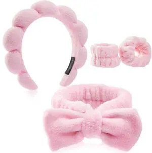 Ztomine Headbands for Women - Spa Headband and Wristband Set - Headband for Washing Face,Facial Mask,Makeup and Skin Care,Gifts for Women and Teen Girl Gifts Trendy Stuff Ztomine Headbands for Women - Spa Headband and Wristband Set - Headband for Washing Face,Facial Mask,Makeup and Skin Care,Gifts for Women and Teen Girl Gifts Trendy Stuff