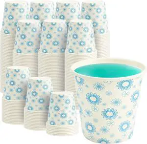 RACETOP 3 oz Bathroom Cups 300 Pack, Small Paper Cups, White Floral | Leak-proof Paper, Disposable, White Floral Pattern, Mini Mouthwash Cups for Bathroom, Party, Travel, Events, Picnic RACETOP 3 oz Bathroom Cups 300 Pack, Small Paper Cups, White Floral | Leak-proof Paper, Disposable, White Floral Pattern, Mini Mouthwash Cups for Bathroom, Party, Travel, Events, Picnic