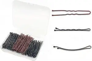 150 Pcs Professional Hair Pins Set - 50 Wavy & 50 Curved Black Bobby Pins (2.2") + 50 Brown U-Shaped Bun Pins (2.36"),Rust & Fade Proof, with Ball Tips & Storage Box 150 Pcs Professional Hair Pins Set - 50 Wavy & 50 Curved Black Bobby Pins (2.2") + 50 Brown U-Shaped Bun Pins (2.36"),Rust & Fade Proof, with Ball Tips & Storage Box