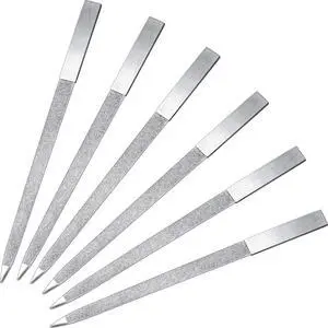 Mudder 6 Pieces Diamond Nail File Stainless Steel Double Side Nail File Metal Buffer Women Men Fingernails Toenails Manicure for Salon and Home, Silver(7 Inch) Mudder 6 Pieces Diamond Nail File Stainless Steel Double Side Nail File Metal Buffer Women Men Fingernails Toenails Manicure for Salon and Home, Silver(7 Inch)