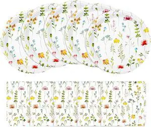 Spring Floral Paper Plates and Napkins Set | 9 Inch Wildflower Disposable Plates & Matching Napkins for Garden Party, Baby Shower, Birthday | Floral Party Decorations & TablewareServe for 20 Spring Floral Paper Plates and Napkins Set | 9 Inch Wildflower Disposable Plates & Matching Napkins for Garden Party, Baby Shower, Birthday | Floral Party Decorations & TablewareServe for 20