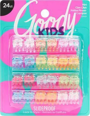 Goody Classics Mini Claw Clips - 2 Count (Pack of 1), Assorted Colors - Great for Easily Pulling Up Your Hair - Pain-Free Hair Accessories for Women, Men, Boys and Girls Goody Classics Mini Claw Clips - 2 Count (Pack of 1), Assorted Colors - Great for Easily Pulling Up Your Hair - Pain-Free Hair Accessories for Women, Men, Boys and Girls