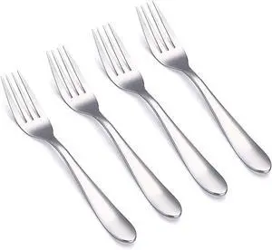 VANRA 4-Piece Children Forks Set Stainless Steel Kids Dinner Forks Child Silver Cutlery Set 5.7-inch (4 forks) VANRA 4-Piece Children Forks Set Stainless Steel Kids Dinner Forks Child Silver Cutlery Set 5.7-inch (4 forks)