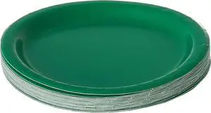 Creative Converting Touch of Color Paper Lunch Plates, 24-Count, Emerald Green Creative Converting Touch of Color Paper Lunch Plates, 24-Count, Emerald Green