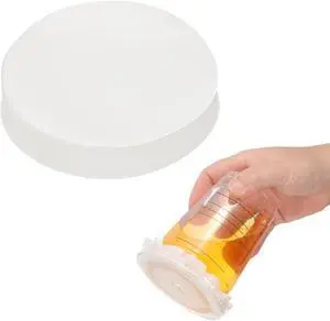 PATIKIL 3.9" Leak-Proof Cup Cap Lid Liners Round Sealing Paper Pads 500pcs | Paper Cup Cover Sealer Film,for Drink Milk Tea Coffee Beverage,White PATIKIL 3.9" Leak-Proof Cup Cap Lid Liners Round Sealing Paper Pads 500pcs | Paper Cup Cover Sealer Film,for Drink Milk Tea Coffee Beverage,White
