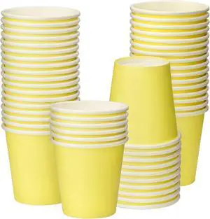 3 oz 50 Pack Disposable Paper Cups, Mouthwash Cups Bathroom Cup | Bathroom Cups Espresso Cups Small Cup for Snack Espresso Perfect for Home Condos Rvs Campers (Yellow) 3 oz 50 Pack Disposable Paper Cups, Mouthwash Cups Bathroom Cup | Bathroom Cups Espresso Cups Small Cup for Snack Espresso Perfect for Home Condos Rvs Campers (Yellow)