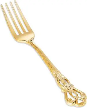 30PCS Gold Plastic Forks 8.1inch Vintage Baroque Forks for Dinners | Sturdy Disposable Forks, Heavy Duty Dessert Forks, BPA-Free and Disposable, for Parties, Weddings, and Special Events 30PCS Gold Plastic Forks 8.1inch Vintage Baroque Forks for Dinners | Sturdy Disposable Forks, Heavy Duty Dessert Forks, BPA-Free and Disposable, for Parties, Weddings, and Special Events