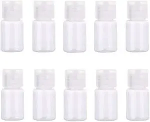 10 PCS 0.17oz/5ml Empty Refillable Clear PET Plastic Flip Cap Dispenser Bottles Cosmetic Container Jar Pot Vial Sample Storage for Shampoo Body Wash Lotion Cream Toner Essential Oil 10 PCS 0.17oz/5ml Empty Refillable Clear PET Plastic Flip Cap Dispenser Bottles Cosmetic Container Jar Pot Vial Sample Storage for Shampoo Body Wash Lotion Cream Toner Essential Oil