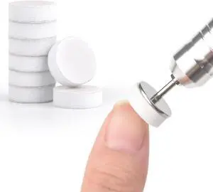 KADS 100Pcs Nail Nail Buffing Self-Adhesive Replaceable Sandpaper Polishing Files Sanding Pads with Stainless Steel Disc Drill Bit KADS 100Pcs Nail Nail Buffing Self-Adhesive Replaceable Sandpaper Polishing Files Sanding Pads with Stainless Steel Disc Drill Bit