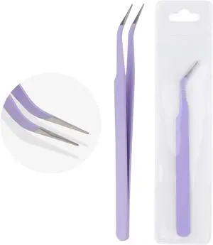 WENDY LASHES Tweezers for Eyelash Extensions, Lash Applicator Tool Purple | Precision Tip, Stainless Steel, Anti-slip Grip, Professional Grade WENDY LASHES Tweezers for Eyelash Extensions, Lash Applicator Tool Purple | Precision Tip, Stainless Steel, Anti-slip Grip, Professional Grade